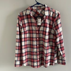 NWT flannel plaid shirt